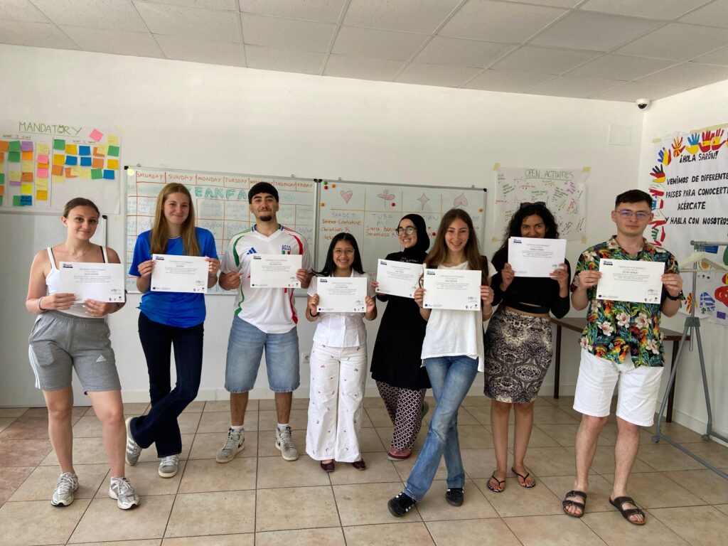 Participants of the SAFE training course with their certificates of attendance
