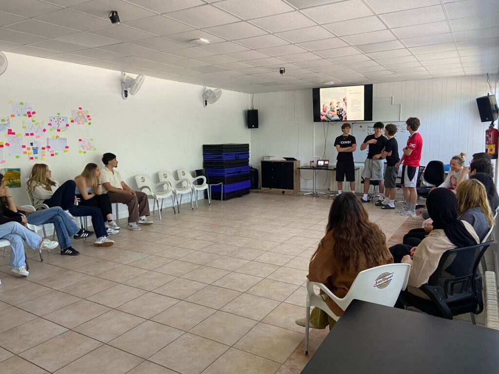 Participants presenting Polish traditions during the SAFE training course